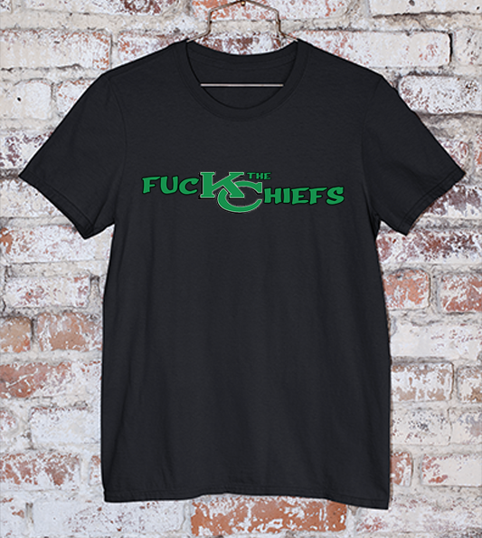 fuck The Chiefs Black Tee