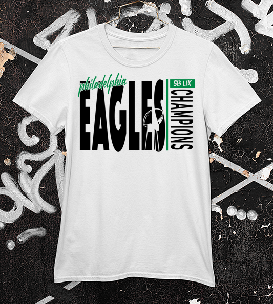 Super Bowl LIX Eagles Championship White Tee