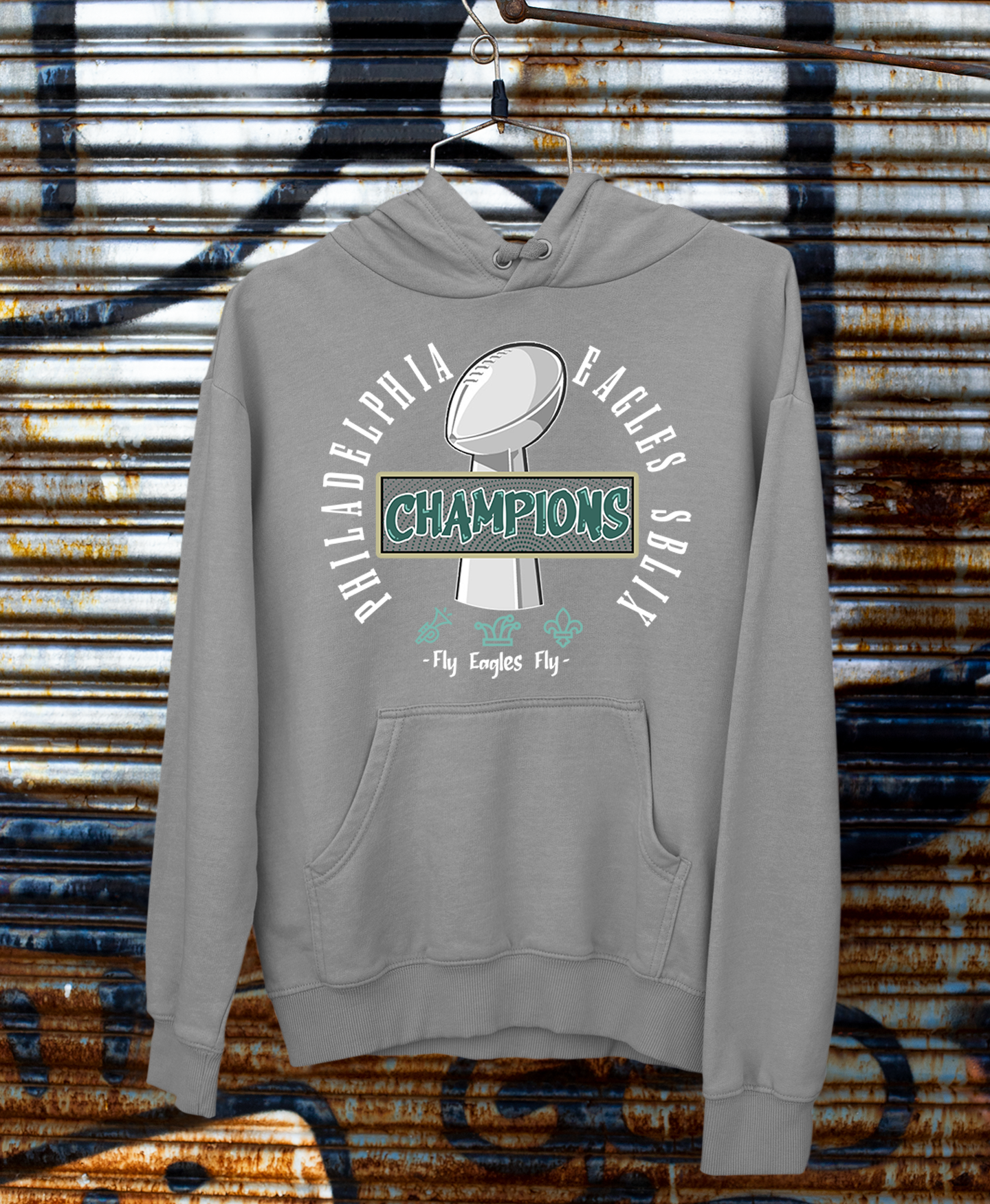 SBLIX Champions Eagles Dark Grey Hoodie