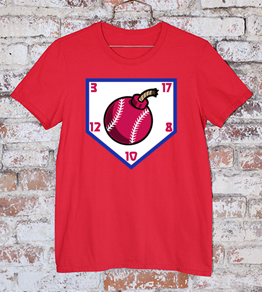 Phillies Bomb Squad tee in Red