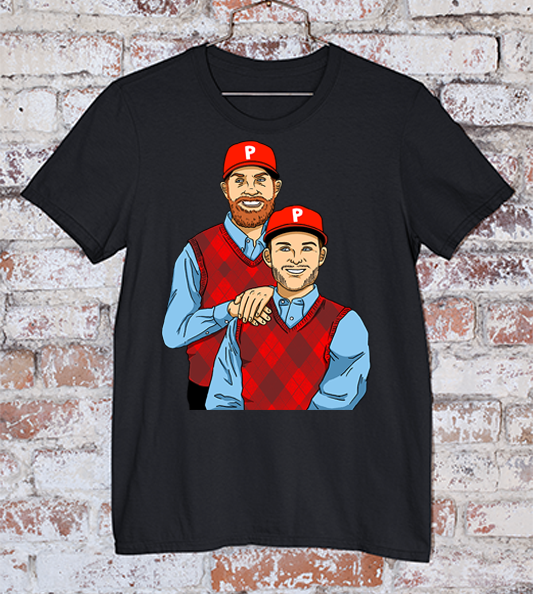 Phillies Black Step Brothers Tee