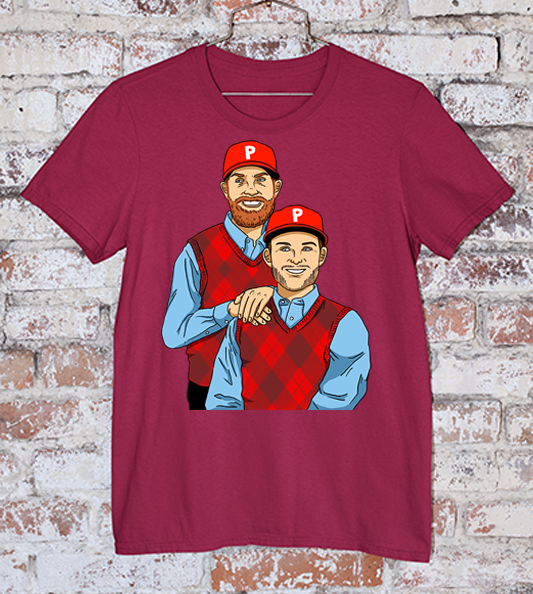 Phillies Maroon Step Brothers Tee