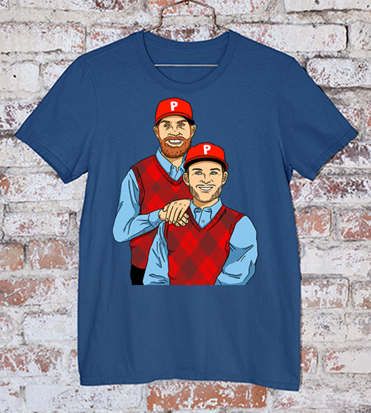 Phillies Navy Step Brothers Tee