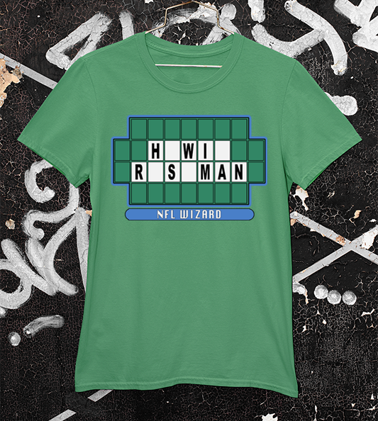 Howie Roseman Wheel of Fortune Green Tee