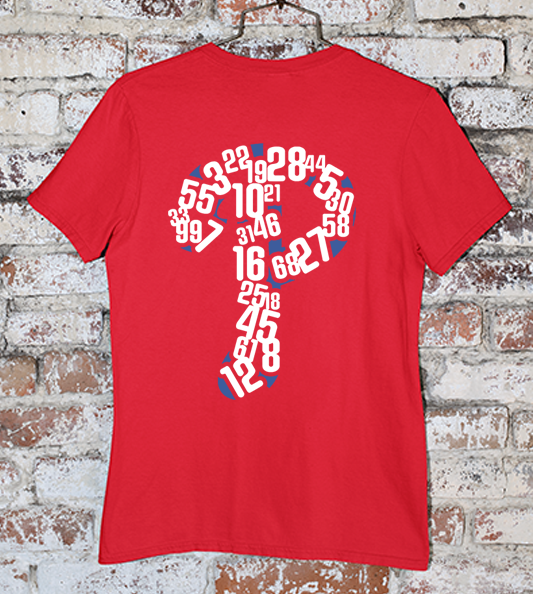 Phillies Red October Red Tee back