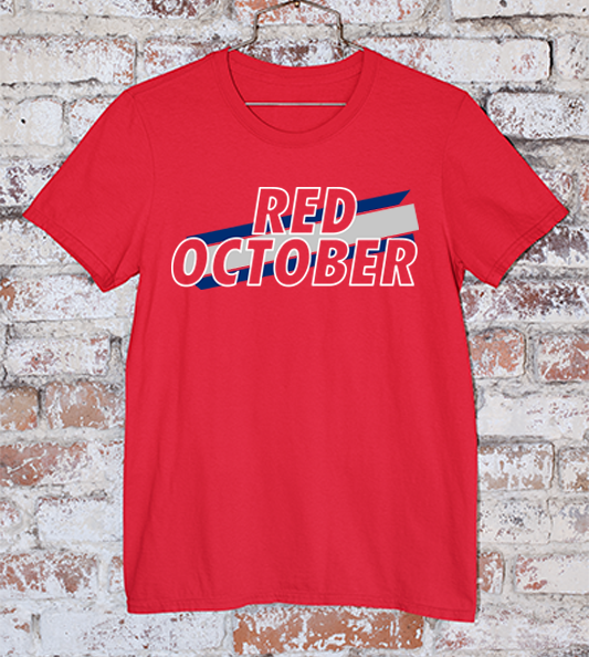 Phillies Red October Red Tee front