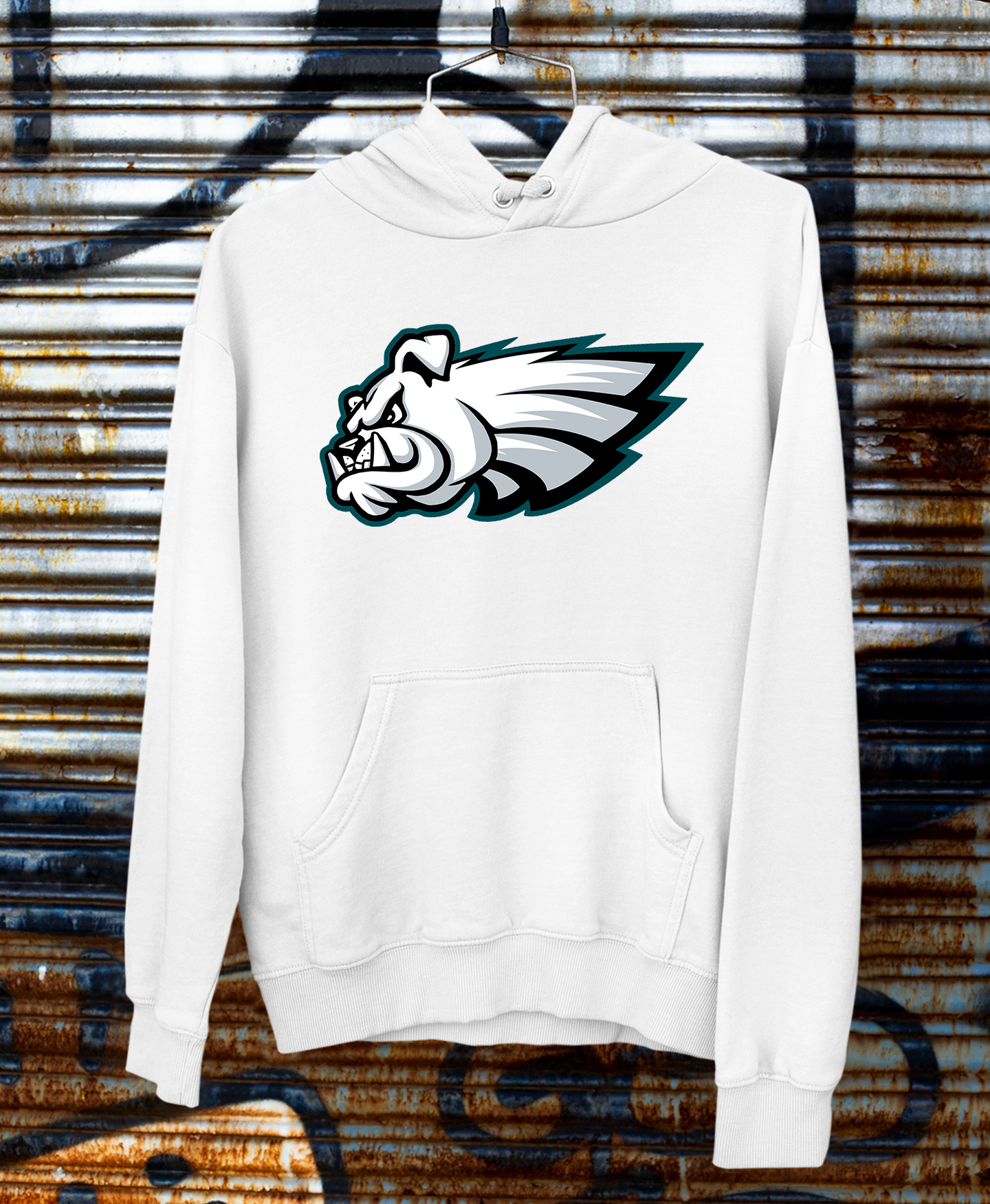 Philly Bulldogs White Hoodie