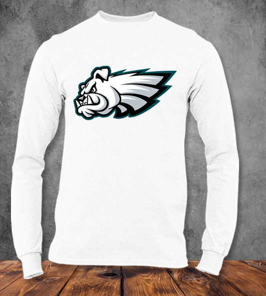 Philly Bulldogs White Long Sleeve Tee