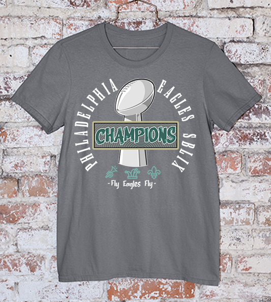 SBLIX Champions Eagles Dark Grey Tee
