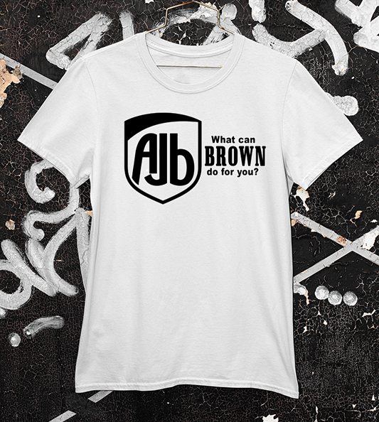 AJ Brown - UPS style tee shirt in white