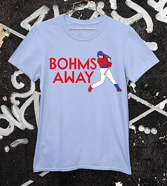 Alec Bohm "Bohm's Away" Tee in Royal Blue