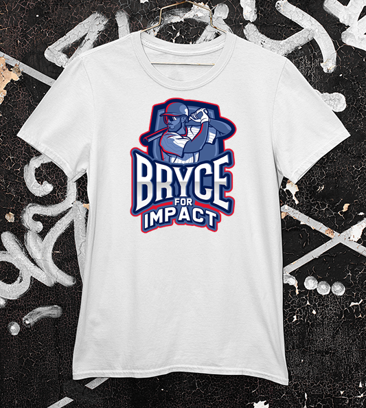 Bryce for Impact white Harper t shirt