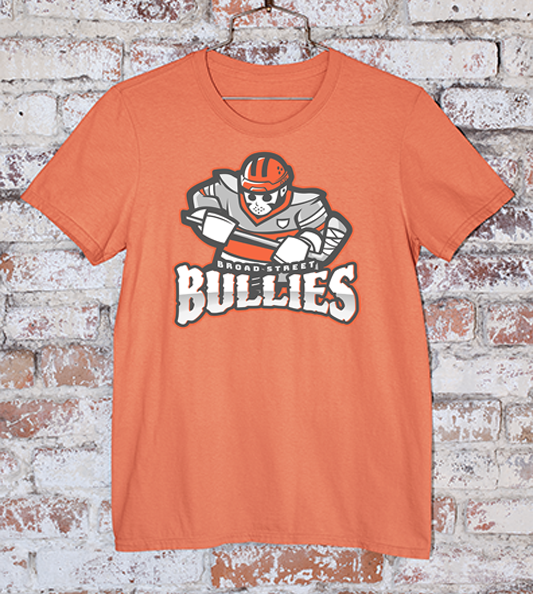 Flyers Broad Street Bullies orange t shirt