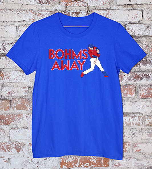 Alec Bohm "Bohm's Away" Tee in Royal Blue