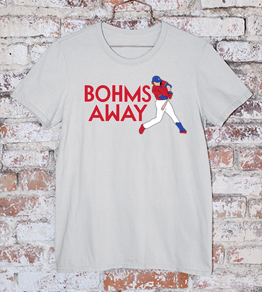 Alec Bohm "Bohm's Away" Tee in Light Grey