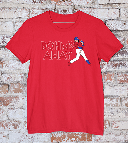 Alec Bohm "Bohm's Away" Tee in Red