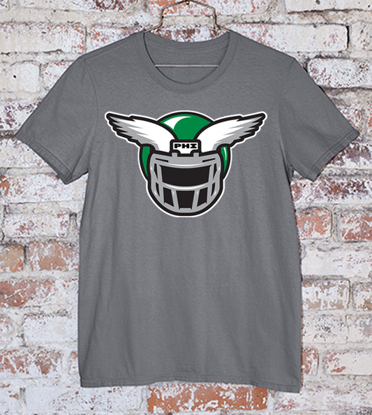 Dark Grey Eagles Helmet Tee