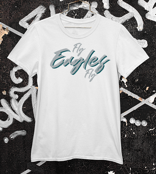 Fly Eagles Fly white tee