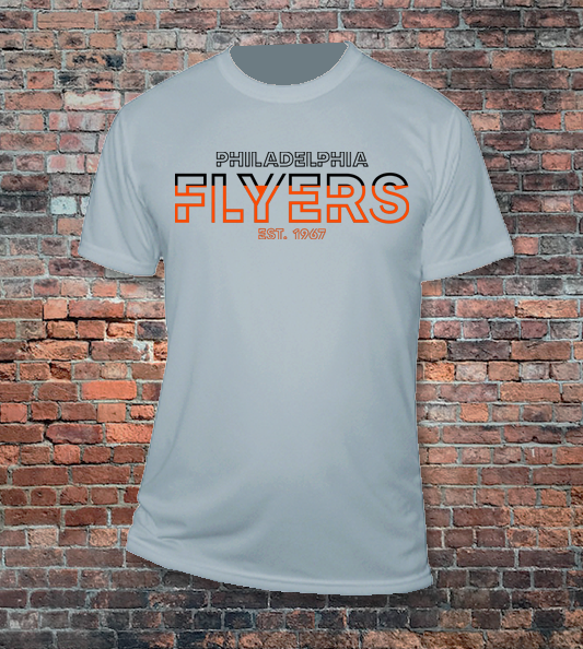 Flyers Neon Series performance tee in grey