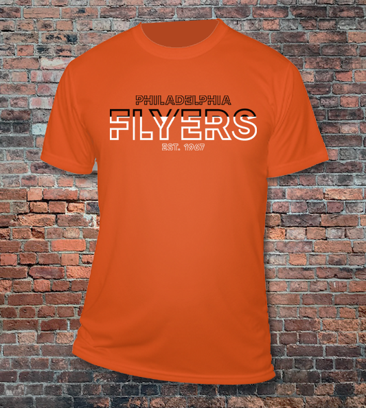 Flyers Neon Series performance tee in orange