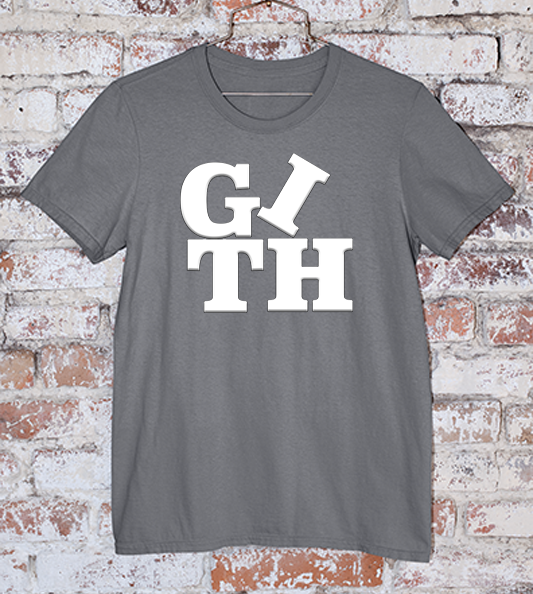 Get in the Hole Podcast tee in grey