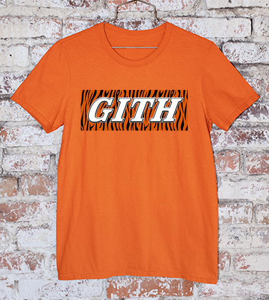 Get in the hole tiger orange tee