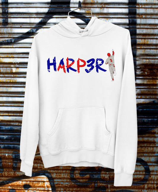 Phillies Bryce Harper MVP 2021 Design on a white hoodie