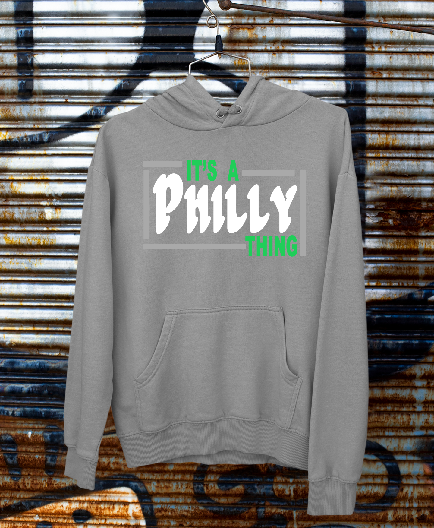 Its a Philly Thing hoodie in dark grey