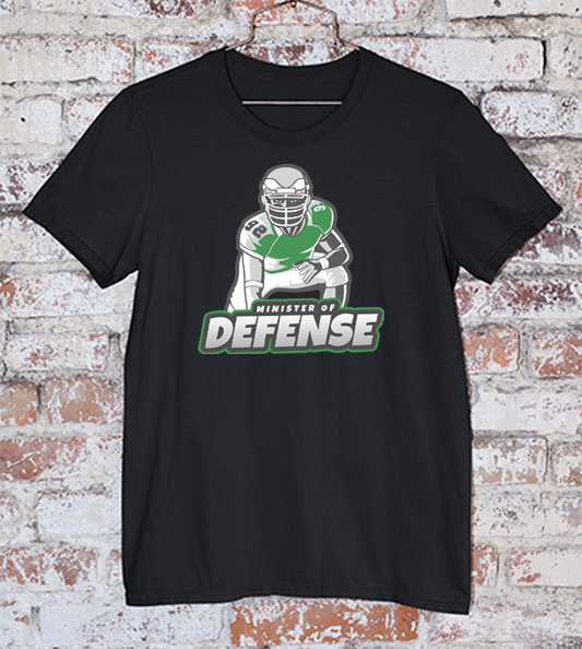 Minster of Defense Reggie White Eagles Shirt in Black