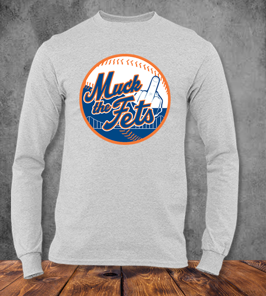 Muck the Fets Long Sleeve Grey Tee