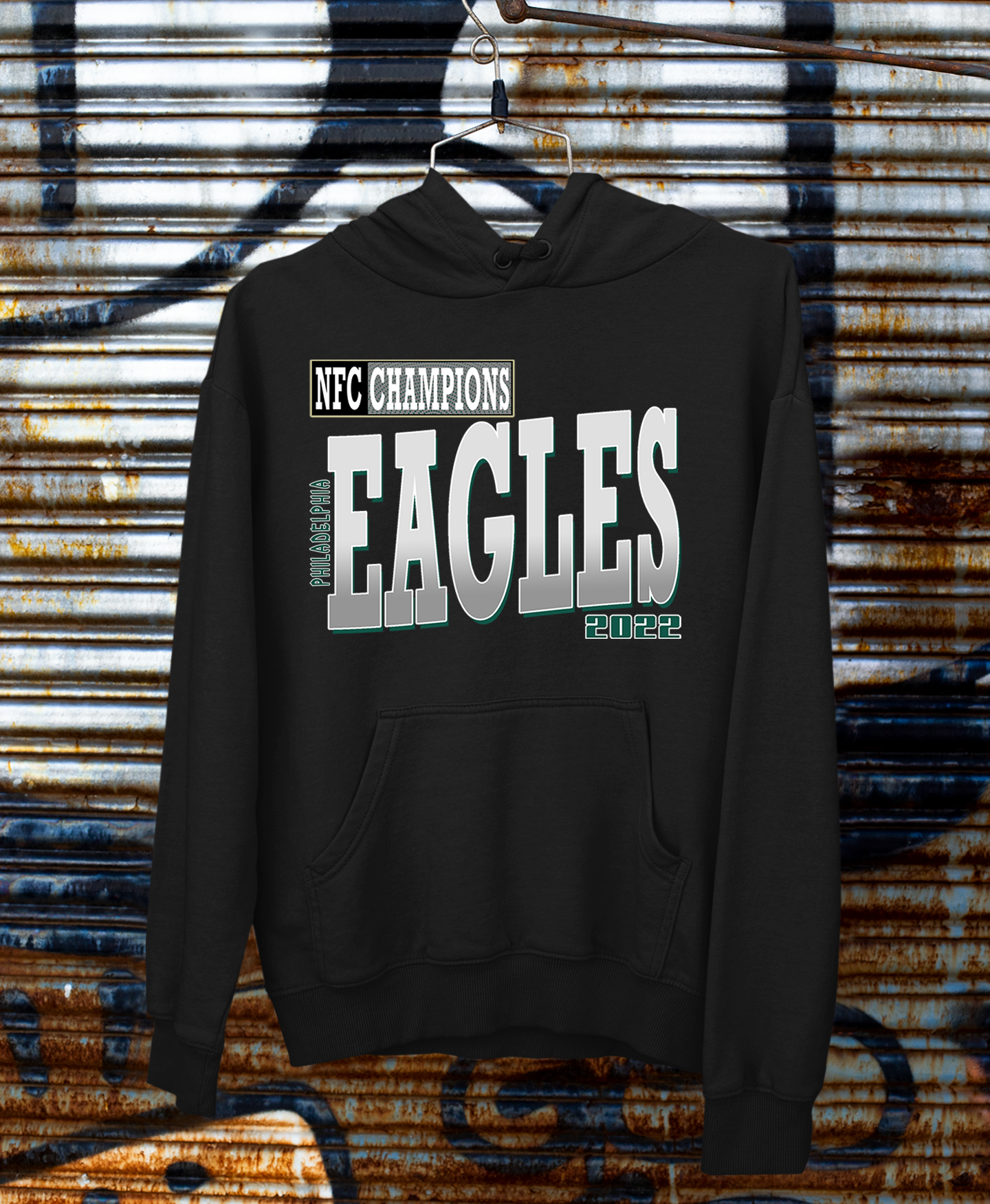 Eagles 2022 NFC Champion black hoodie