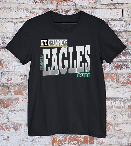 Eagles 2022 NFC Champion black t shirt