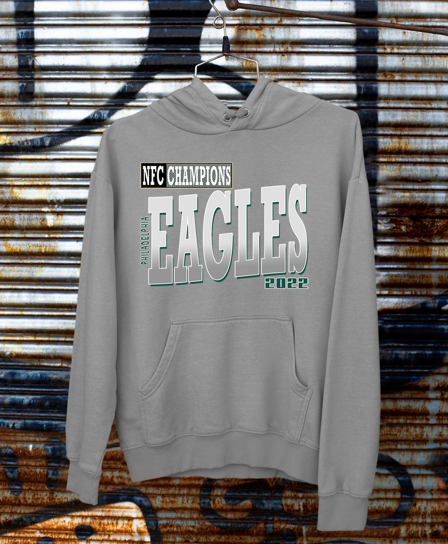 Eagles 2022 NFC Champion dark grey hoodie