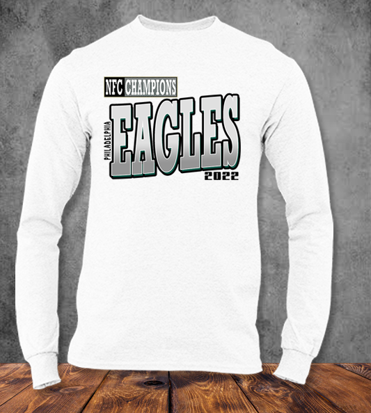 Eagles 2022 NFC Champion white Long Sleeve