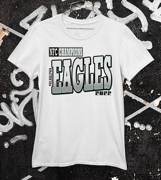 Eagles 2022 NFC Champion white t shirt