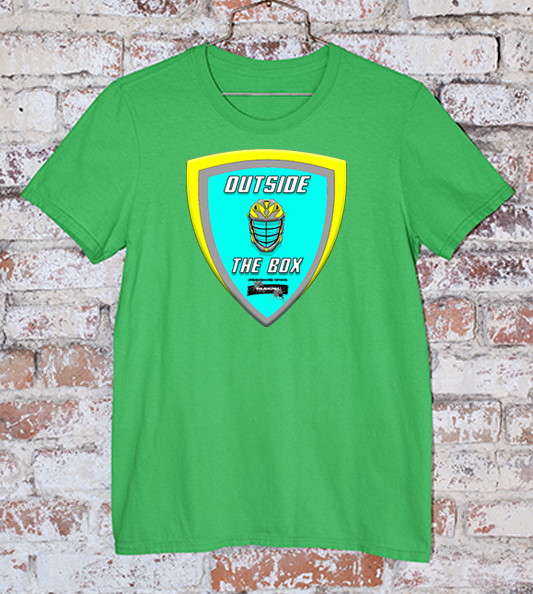 Outside the box green tee