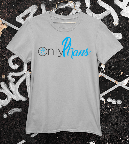 Only "Phans" Spoof Tee in Light Grey