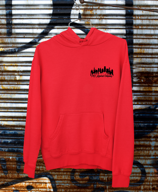 PHI Apparel Co. Logo'd Hoodie in red