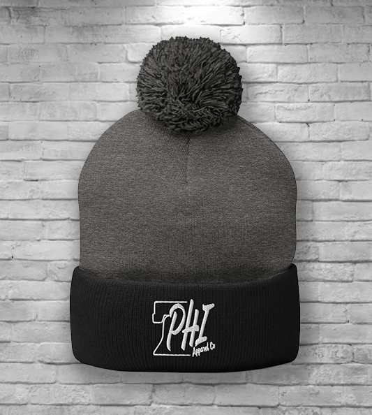 PHI logo Grey and Black Tailgate Beanie