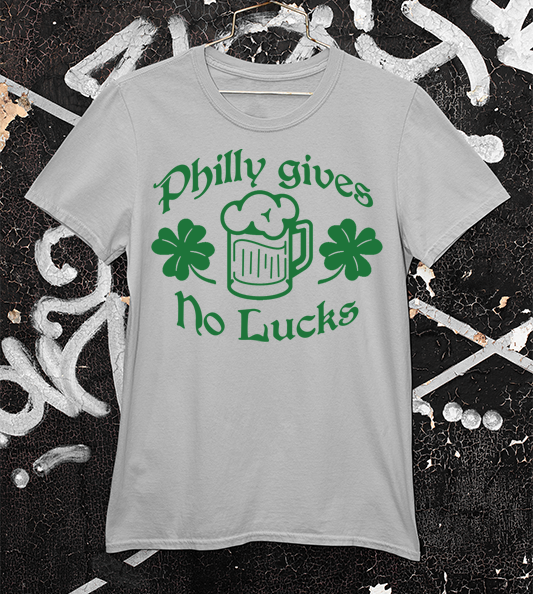 Philly Gives No Lucks grey tee