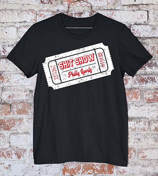 Philly Sports Sh*t Show Ticket Stub Tee in Black