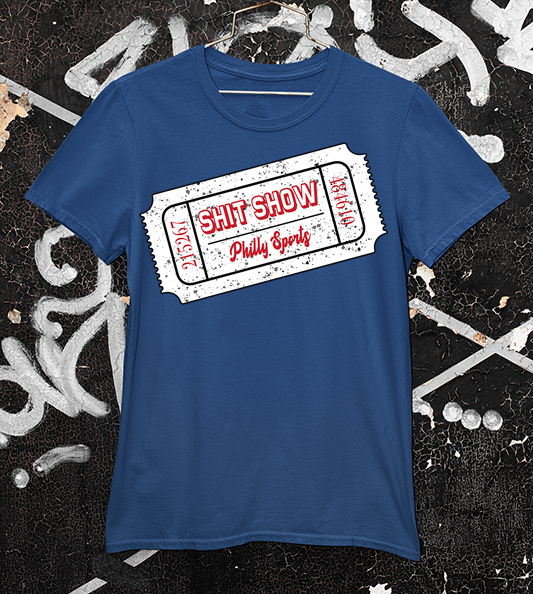 Philly Sports Sh*t Show Ticket Stub Tee in Navy