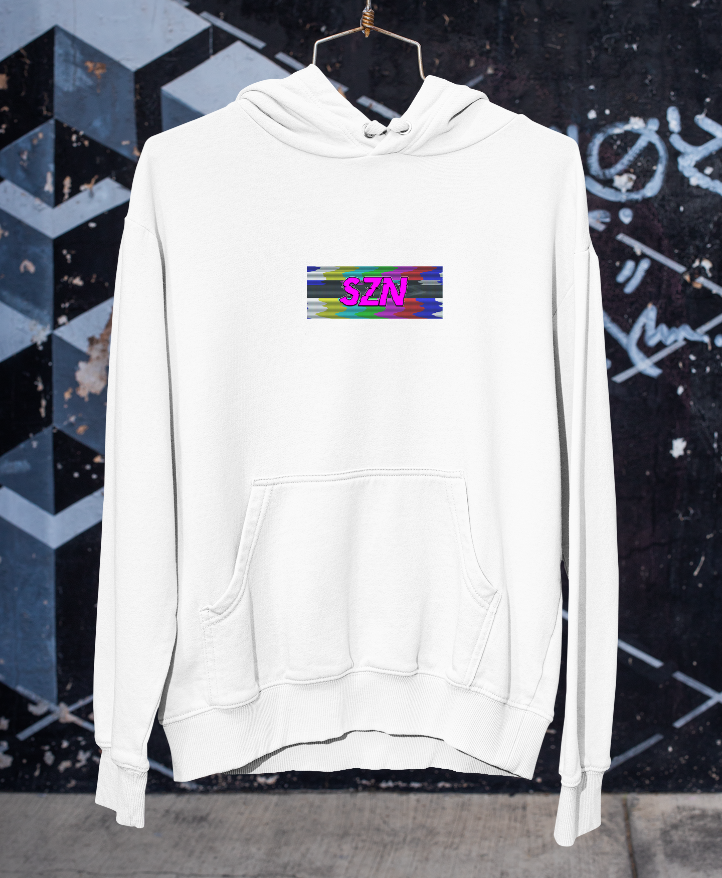 Streamer Szn podcast white hoodie