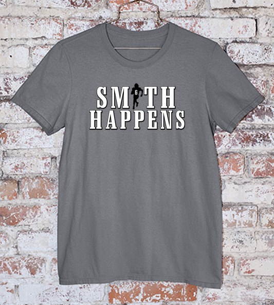 Devonta Smith Eagles "Smith Happens" shirt in grey