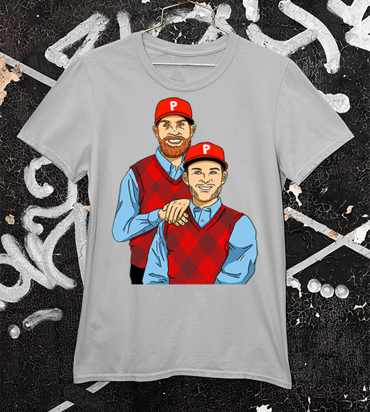 Phillies Grey Step Brothers Tee 