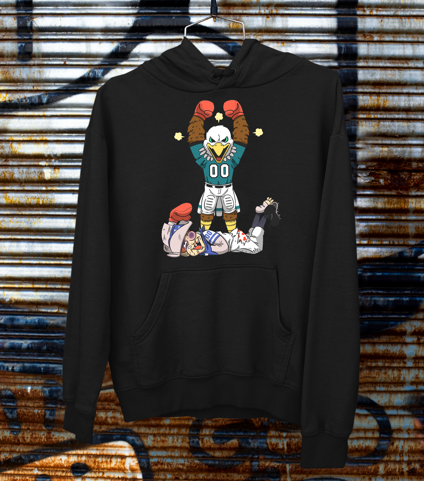 Eagles vs Chiefs SB 57 Retro Hoodie  PHI Apparel Co. – phi-apparel-company