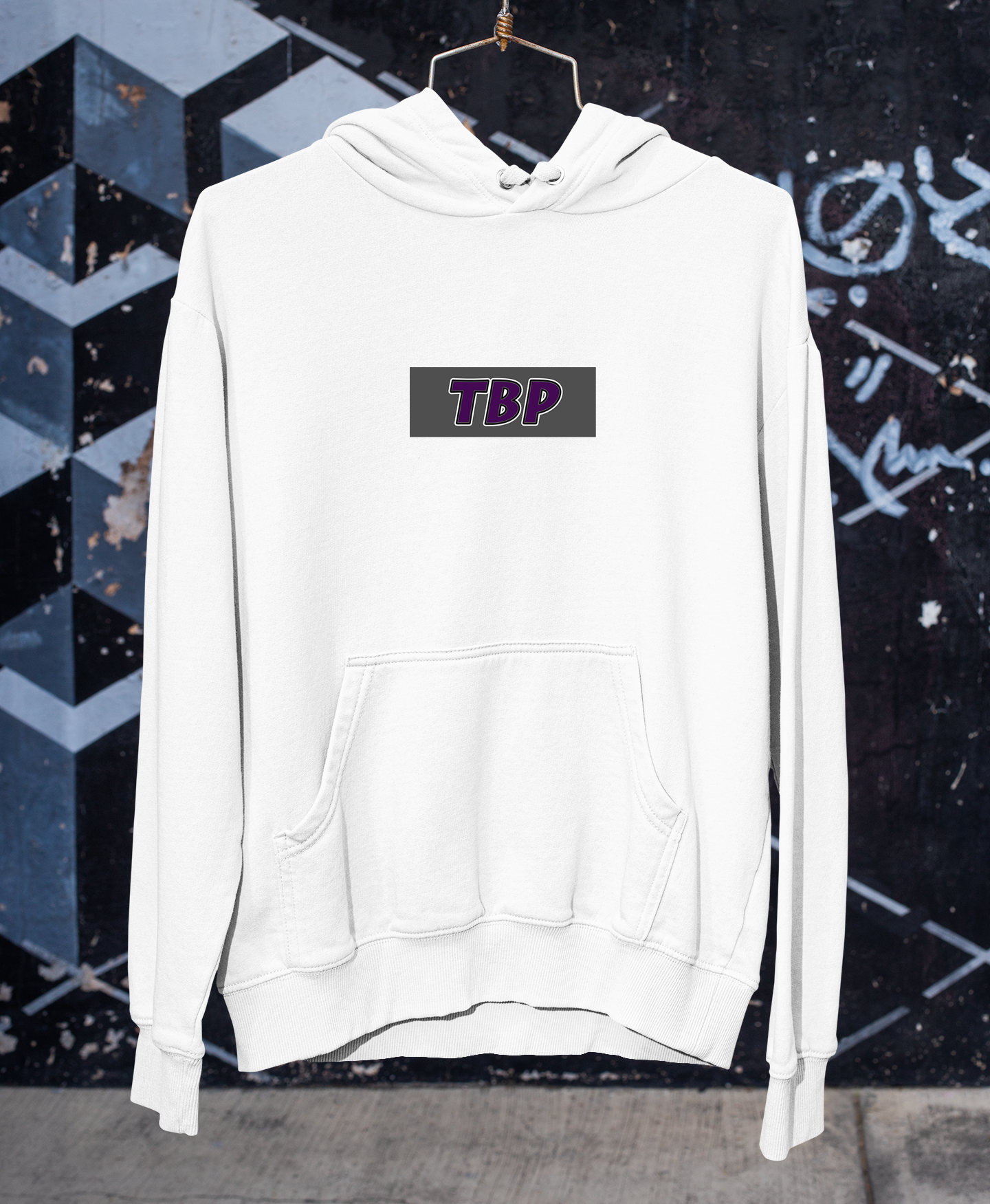 Top Bins Podcast white hoodie