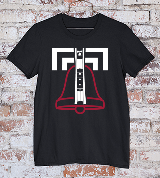 Temple Bell Tower Black Tee