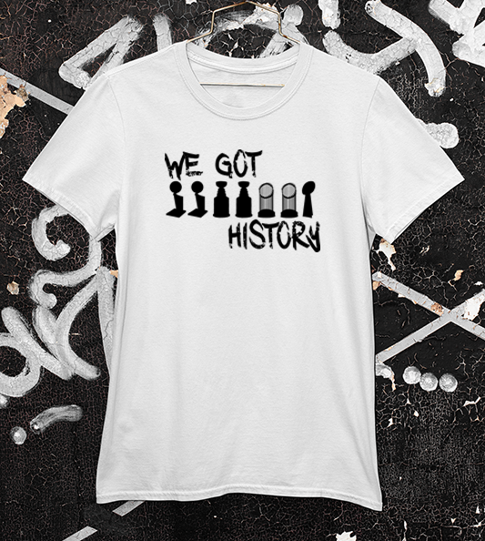 Philadelphia "we got history" trophy shirt in white